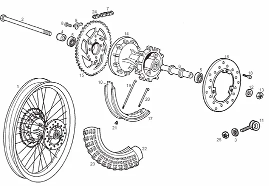 Roue arrière