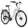 VELO ELECTRIQUE/VAE CITY 28 LEADER FOX INDUKTORA MIXTE BLANC 7V MOTEUR ROUE AR BAFANG 36V 45Nm BATTERIE 15Ah (18'' - H46cm - TAILLE M - POUR ADULTE DE 168cm à 178cm)
