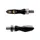 CLIGNOTANT MOTO TAAC FR19 2 LEDS TRANSPARENT/NOIR (M8 / LONG 44mm / H 11mm) (PAIRE) QUALITE PREMIUM -HOMOLOGUE ECE