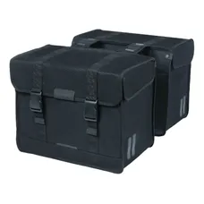 DOUBLE BICYCLE PANNIER BASIL KAVAN 58L BLACK (37X24X33CM)