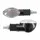 CLIGNOTANT UNIVERSEL REPLAY MINI OVALE A AMPOULE BA9S TRANSPARENT/CARBONE (L 71mm / H 28mm / L 38mm) (PAIRE) **