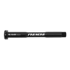 AXE TRAVERSANT / BLOCAGE ROUE AVANT SWITCH FILETAGE M15 x 1.5 mm POUR ROCKSHOX 15 x 100 NOIR (146 mm HORS BUTEE DONT FILETAGE 10 mm)