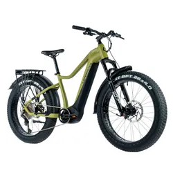 VELO ELECTRIQUE/VAE VTT FAT BIKE 26 LEADER FOX BRASA VERT KAKI 11V MOTEUR CENTRAL PANASONIC GX ULTIMATE 36V 95Nm BATTERIE 20Ah (20'' - H47cm - TAILLE L - POUR ADULTE DE 178cm à 190cm)