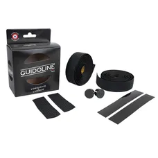 HANDLEBAR TAPE/HANDLEBAR VELOX ULTRA SILICONE 3D 3,5 mm BLACK - GUIDOLINE