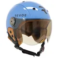 CASQUE VELO ADULTE REVOE PREMIUM URBAIN/CITY BLEU PETROL TAILLE 59-60 ECRAN REGLABLE, PROTECTION OREILLE AMOVIBLE (VENDU EN BOITE) COMPATIBLE EBIKE ET TROTTINETTE - HOMOLOGATION EN1078+A1
