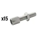 VIS CREUSE TENDEUR DE CABLE VELO M6 LAITON (VENDU PAR 15) -ELVEDES
