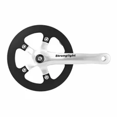 CITY CRANKSET STRONGLIGHT 8-SPEED IMPACT R SILVER 170 mm 42T WITH CARTER FOR TRANSMISSION WITHOUT CHAIN TENSIONER FOR MOYEUX VITESSES INTEGREES (AXLE SQUARE TAPER 127 mm)