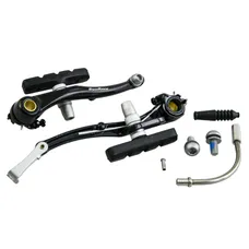 BRAKE CALIPER MTB/CITY V-BRAKE ALUMINIUM SUNRACE BLACK REAR 110 mm COUDE 135- (SOLD INDIVIDUALLY)