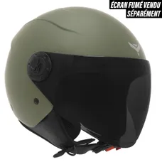 OPEN-FACE HELMET SCOOTER ADX AJ020 GREEN OLIVE M (SINGLE VISOR) (ECE 22.06)
