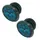 HANDLEBAR END PLUG MTB SWITCH SKULL BLACK/BLUE (CARDED PER 2)