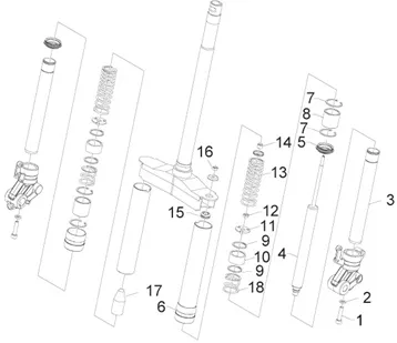 Composants de la fourche wuxi top