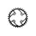 MTB CHAINRING 4-BOLT DIA. 64 FOR SHIMANO XT M785 STRONGLIGHT DOUBLE 30T INNER BLACK (FOR OUTER 44T) NOT THREADED - THICKNESS 3.5 mm 10-SPEED