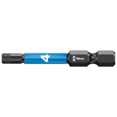 EMBOUT WERA 840/4 HEX PLUS IMP DC IMPAKTOR SB 1/4 6 PANS/ALLEN 4 mm L 50 mm -MARQUE ALLEMANDE POUR LES ATELIERS