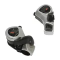 MTB SHIFTER P2R RESIN BLACK TO CLAMP 7-SPEED WITH CADRANS AND BOUTON POUSSOIR (PAIR) COMPATIBLE SHIMANO