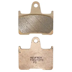 BRAKE PAD SET NEWFREN FOR SUZUKI 1000 GSX-R 2004>2006 REAR/KAWASAKI ZX-7RR NINJA 1996>2002 REAR/HONDA 750 VT C SHADOW 2010>2014 REAR (FD0272TS) (TOURING SINTERED METAL)