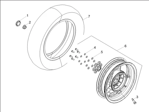Roue arrière