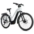 ELECTRIC BICYCLE/E-BIKE TREKKING BIKE 29 LEADER FOX DIXON 2026 WOMEN'S WHITE GLOSS 10-SPEED CUES MID-DRIVE MOTOR PANASONIC GX ULTIMATE 36-SPEED 95NM BATTERY 23AH (20'' - H52CM - SIZE L - FOR ADULT OF 178 cm TO 185 cm)