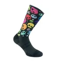 SOCKS/ANKLE SOCKS SUMMER GIST RANGE BLACK SKULL DESIGN MUTICOLOR 38/42 ECOLOGIQUE - HEIGHT 22 cm (PAIR) -5868