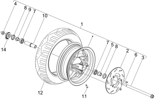 Roue avant