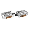 PEDAL ROAD NEWTON 500 SILVER ALUMINIUM D9/16 105X79MM 368 g (PAIR CARDED)
