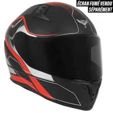 CASQUE INTEGRAL MOTO ADX AI400 EVO NOIR/ROUGE MAT XS (SIMPLE ECRAN) (ECE 22.06)