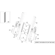Fourche marzocchi   tiges,fourreaux
