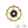 GALET DERAILLEUR TOOPRE 11 DENTS OR (VENDU A L'UNITE) -INCLUS RONDELLES 4 ET 5 mm