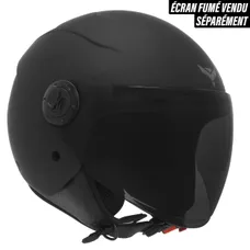 OPEN-FACE HELMET SCOOTER ADX AJ020 MATTE BLACK M (SINGLE VISOR) (ECE 22.06)