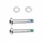 SCREW FOR BRAKE DISC ROAD SRAM FLATMOUNT T25 IN 37 mm (SOLD AS A PAIR)