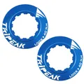 DISC LOCKRING OF BRAKE CENTERLOCK TRIPEAK ALUMINIUM ULTRA LEGER 7 g BLUE FONCE - SERRAGE INTERNAL (SOLD AS A PAIR)