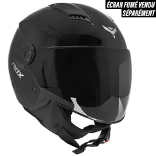 OPEN-FACE HELMET ADX AJ050 GLOSS BLACK S (SINGLE VISOR) (ECE 22.06)