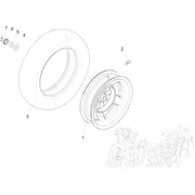 Roue arrière