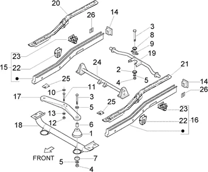 Chassis arriere