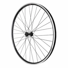 TREKKING WHEEL BRAKE SHOE LOCKING 700 X 35 - 28" M260 FRONT BLACK REINFORCED HUB SHIMANO QC300 BLACK SPECIAL LOUEUR RIM 19C 32 SPOKES NOIRS - WEIGHT MAX 130 kg