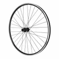 TREKKING WHEEL BRAKE SHOE LOCKING 700 X 35 - 28" M260 REAR BLACK REINFORCED HUB SHIMANO QC300 BLACK CASSETTE 10/9-SPEED RIM 19C 32 SPOKES NOIRS - WEIGHT MAX 130 kg