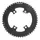ROAD CHAINRING 4-BOLT DIA. 110 FOR SHIMANO DURA-ACE 9100 STRONGLIGHT 51T OUTER BLACK CT2 11-SPEED.FOR INNER 36T