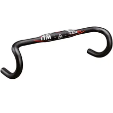 ROAD HANDLEBAR ITM ALCOR WING ALUMINIUM PROFIL AILE BLACK 31,8 L 44 OUTER (AXLE-AXLE 42 cm) 295 g DECO RED/WHITE