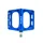 PEDAL MTB PLATEFORME DOWNHILL/BMX SWITCH FREERIDE ALUMINIUM CNC BLUE THREAD 9/16 WITH PICOTS (PAIR) 100X90MM