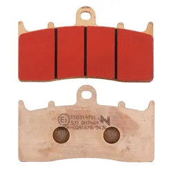 PLAQUETTE DE FREIN NEWFREN POUR BMW 1100 R S 2000>2006 AV, 1150 R R 1999>2006 AV, 1200 R R 2006>2014 AV, 1300 K R 2009>2015 AV, 1600 K GT 2010>2021 AV (FD0319TS) (TOURING METAL FRITTE)