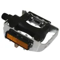 PEDAL MTB RESIN P2R BLACK CAGE ALUMINIUM SILVER 9/16" (PAIR)