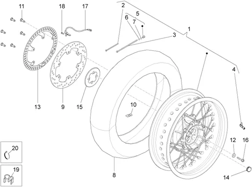Roue arrière