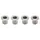 SCREW CRANKSET STRONGLIGHT ROAD 12-SPEED FOR SHIMANO ULTEGRA R8100, DURA ACE R9200, 105 R7100 (SET OF 4) COMPATIBLE FOR COVER 228173, 228174, 228175