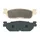 BRAKE PAD SET CL BRAKES FOR YAMAHA 125-250 XMAX ABS 2011> REAR/MBK 125-250 SKYCRUISER ABS 2011> REAR (1 SET OF 2 BRAKE PADS) (3095 MSC)
