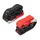 SANGLE MOTO UPDESIGN A BOUCLE AUTOMATIQUE AVEC CROCHET/MOUSQUETON NOIR/ROUGE 38mm x 2,1M (RESISTANCE 550KG) (VENDU A LA PAIRE)