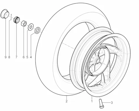 Roue arrière