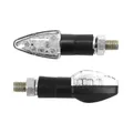 CLIGNOTANT UNIVERSEL REPLAY MICRO FLECHE 8 LEDS TRANSPARENT/NOIR (L 55mm / H 20mm / L 23mm) (HOMOLOGUE CE) (PAIRE)