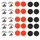 HANDLEBAR END PLUG ROAD VELOX RED(X10) - WHITE(X10) - BLACK(X10) (CARD OF 30)
