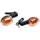 CLIGNOTANT SCOOT ADAPTABLE MBK 50 BOOSTER 2004>/YAMAHA 50 BWS 2004> AR TRANSPARENT/NOIR (HOMOLOGUE CE) (PAIRE) -REPLAY