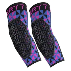 ELBOW PROTECTORS MTB SERYT FLOW ARLECCHINO ANTIBACTERIEN, ANTIDERAPANTE, WITHOUT COUTURE PINK/BLUE L/XL (SOLD AS A PAIR) 250 g -CE IN 1621.1 LEVEL 2