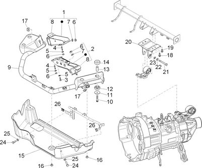 Supports moteur